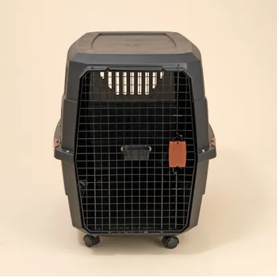 TIAKI caisse de transport avec roulettes, noire - Taille XL : L 102 x l 71 x H 67 cm TIAKI caisse de transport avec roulettes, noire - Taille XL : L 102 x l 71 x H 67 cm