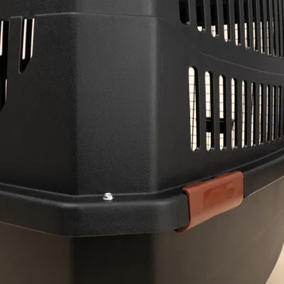 TIAKI caisse de transport avec roulettes, noire - Taille XL : L 102 x l 71 x H 67 cm TIAKI caisse de transport avec roulettes, noire - Taille XL : L 102 x l 71 x H 67 cm
