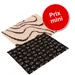 Lot : tapis Vetbed® Isobed SL, crème/brun + tapis Vetbed® Isobed SL, noir pattes grises pour chien
