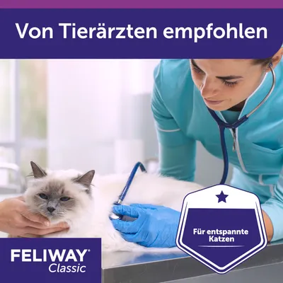 FELIWAY Classic. Von Tierärzten empfohlen. Für entspannte Katzen.