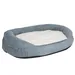 Hondenbank Memory Ovaal Grijs