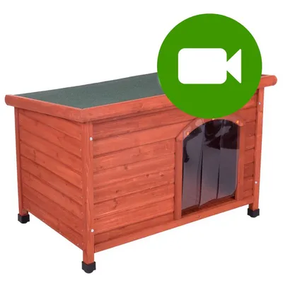 Buda dla psa Woody z płaskim dachem