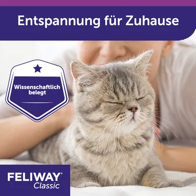 Feliway Classic. Entspannung für Zuhause, wissenschaftlich belegt.