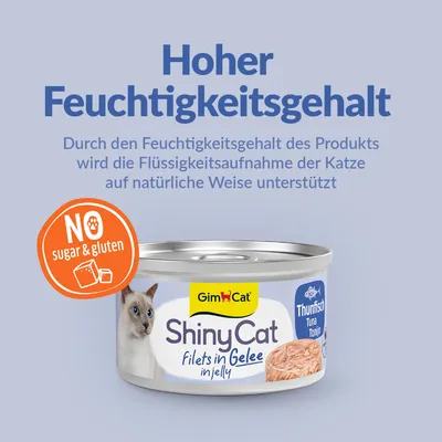 Sparpaket GimCat ShinyCat Filet in Jelly 24 x 70 g Sparpaket GimCat ShinyCat Filet in Jelly 24 x 70 g
