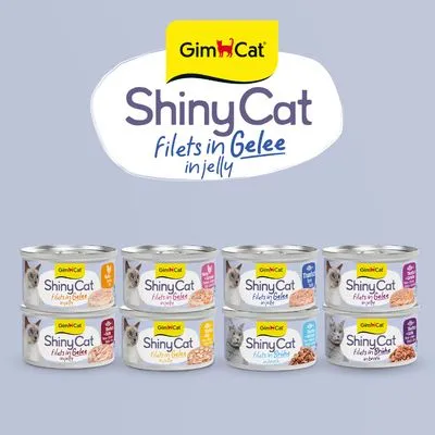 GimCat ShinyCat in Gelei 6 x 70 g kattenvoer
