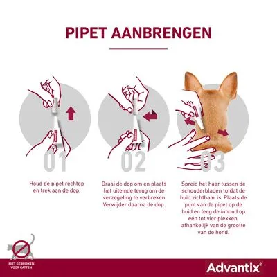Advantix® 400/2000 Spot-On Solution voor Honden 25 - 40 kg