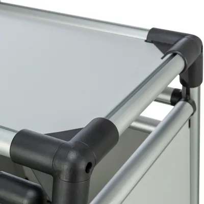 Trixie Transportbox Aluminium doppelt - Größe M-L: B 93 x T 88 x H 64 cm