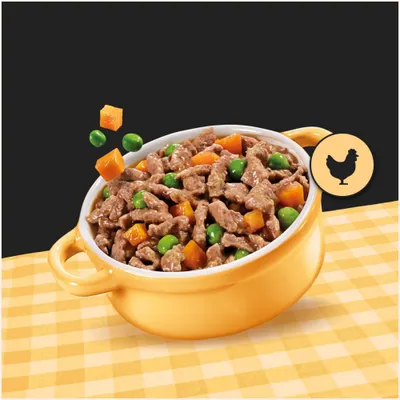 Økonomipakke: 56 x 150 g Cesar alubakker - Landragout Fjerkræ, Grøntsager & Persille i sauce Økonomipakke: 56 x 150 g Cesar alubakker - Landragout Fjerkræ, Grøntsager & Persille i sauce