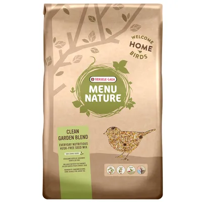 Versele-Laga Menu Nature Clean Garden Blend. Výživná směs semen bez slupek pro ptáky. 100% jedlá semena. Vhodné pro malé ptáky a různé druhy ptáků.