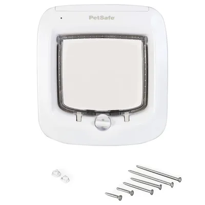 PetSafe Microchip Cat Flap - White Cat Flap