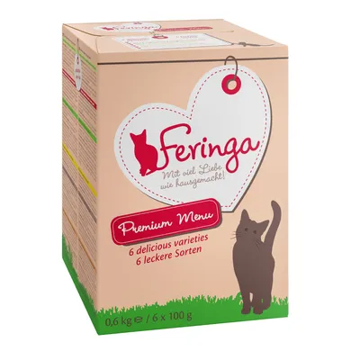 Feringa Premium Menu, rakkaudella valmistettu. 6 maukasta makua, 0,6 kg (6 x 100 g).