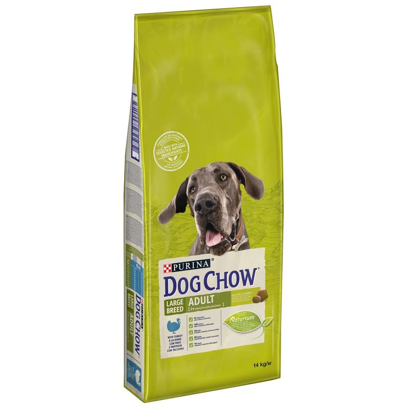 Croquettes PURINA Dog Chow 14 kg pour chien + 2,5 kg Adult, agneau offerts !