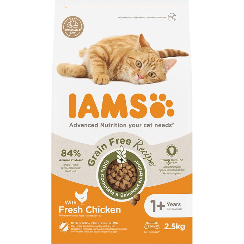 IAMS Advanced Nutrition Graanvrij met kip