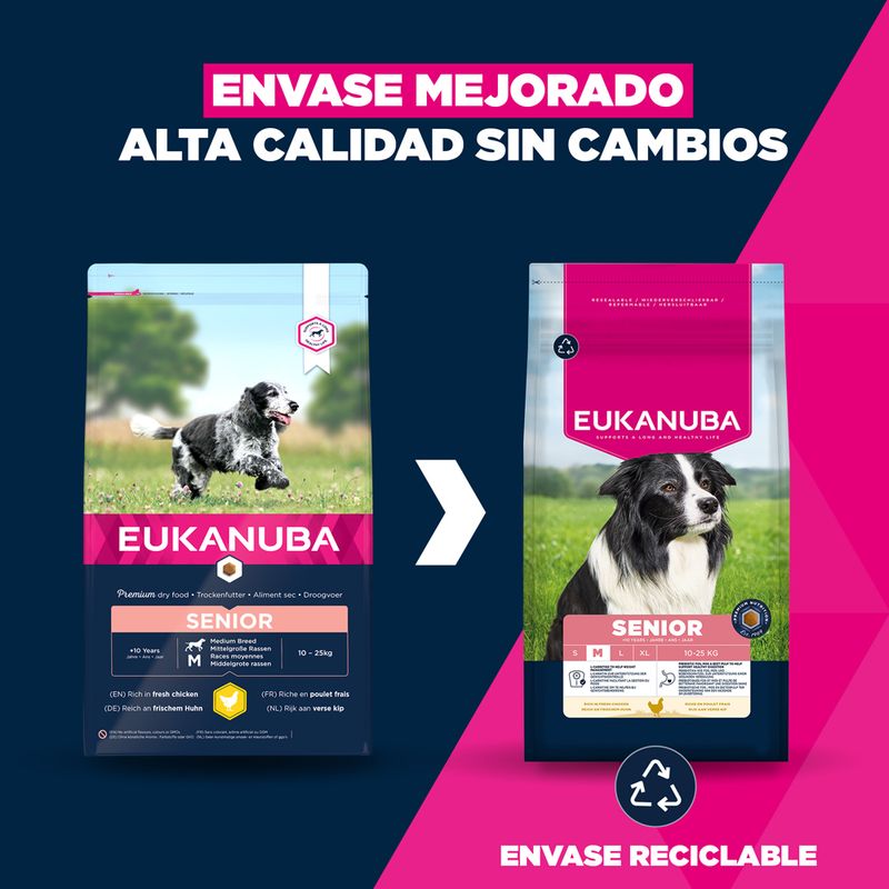 Eukanuba Premium Nutrition Mature Medium Breed pollo