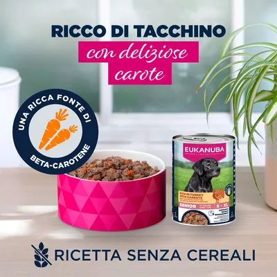 Eukanuba Senior Ricco di Tacchino con Carote