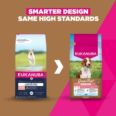 Eukanuba Grain Free Senior Small & Medium med sjøfisk