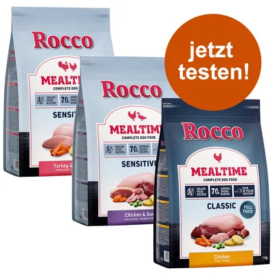 3 x 1 kg Lot mixte Rocco Mealtime pour chien