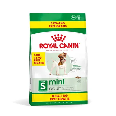 8 + 1 kg gratis! 9 kg Royal Canin Mini Adult hrană uscată