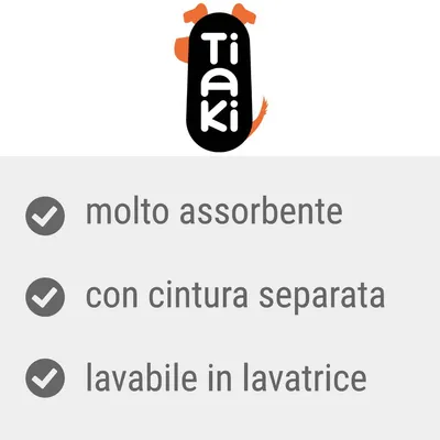 Tiaki, molto assorbente, con cintura separata, lavabile in lavatrice