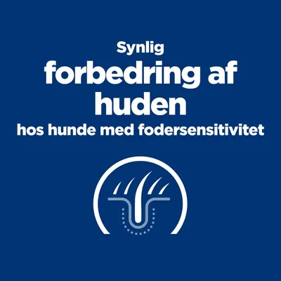 Synlig forbedring af huden hos hunde med fodersensitivitet