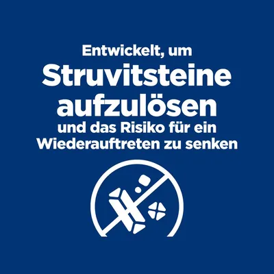 Opracowany, aby rozpuszczać kamienie struwitowe i zmniejszać ryzyko nawrotu.