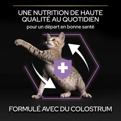 UNE NUTRITION DE HAUTE QUALITÉ AU QUOTIDIEN pour un départ en bonne santé, FORMULÉ AVEC DU COLOSTRUM