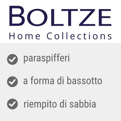 BOLTZE Home Collections. Paraspifferi, a forma di bassotto, riempito di sabbia.