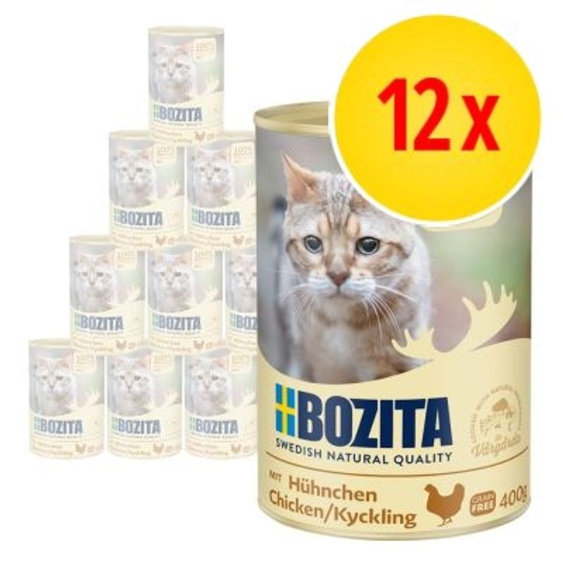 Bozita våtfoder på burk 12 x 400 g