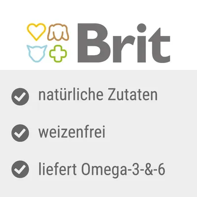 Brit. Naturliga ingredienser, vetefritt, innehåller omega-3 och -6.