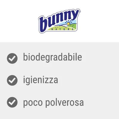 bunny Nature, biodegradabile, igienizza, poco polverosa