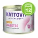 Kattovit Diabète 12 x 185 g pour chat