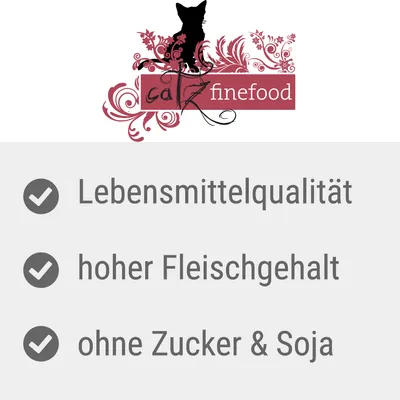 catz finefood. Human-grade quality, high meat content, without sugar & soya.