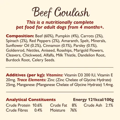 Lily's Kitchen Beef Goulash - Multibuy: 24 x 400g