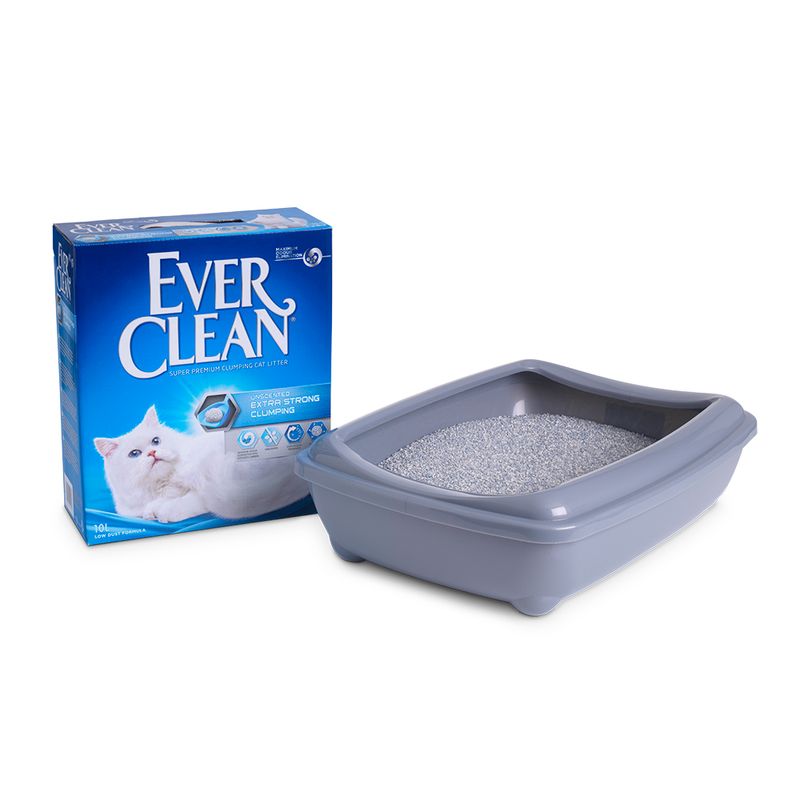 Areia Para Gatos Ever Clean - Extra Forte, Sem Cheiro, 19 Kg