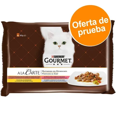 Purina Gourmet A la Carte en sobres 4 x 85 g - Pack de prueba