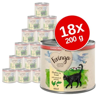 Lot Feringa Classic Meat Menu 18 x 200 g pour chat