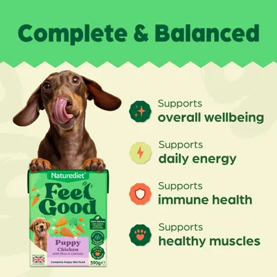 Naturediet Feel Good Puppy - Chicken - 18 x 390g Naturediet Feel Good Puppy - Chicken - 18 x 390g