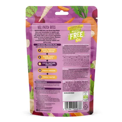 Burgess Excel Nature Snacks Veg Patch Bites - 60g Burgess Excel Nature Snacks Veg Patch Bites - 60g