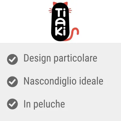 Tiaki. Design particolare, nascondiglio ideale, in peluche.