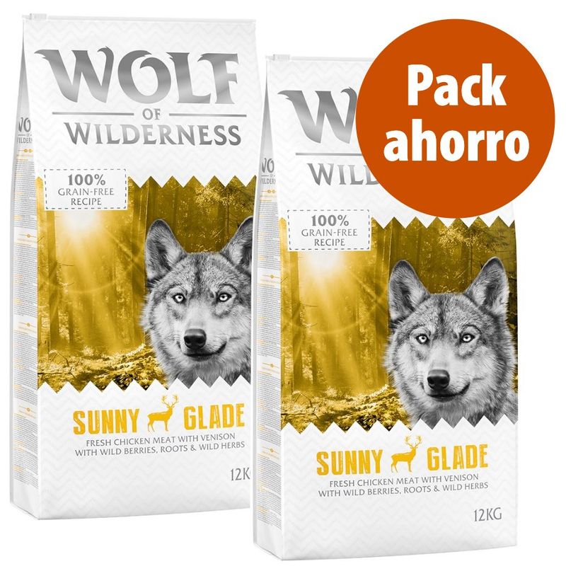 Wolf of Wilderness 2 x 12 kg - Pack Ahorro