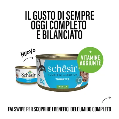 Schesir Complete Nutrition Filetti in gelatina 6 x 85 g