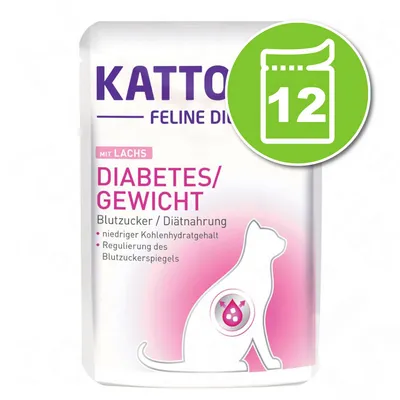 Kattovit Diabète / Poids 12 x 85 g pour chat