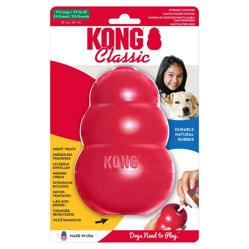 KONG Classic kutyajáték + 80 g Fleischelust kutyaszalámi ingyen!