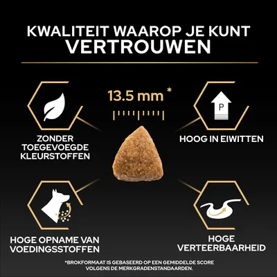 Krokettengrootte 13,5 mm, zonder toegevoegde kleurstoffen, hoge opname van voedingsstoffen, hoog eiwitgehalte, hoge verteerbaarheid. Kwaliteit waarop u kunt vertrouwen. Krokettengrootte 13,5 mm, zonder toegevoegde kleurstoffen, hoge opname van voedingsstoffen, hoog eiwitgehalte, hoge verteerbaarheid. Kwaliteit waarop u kunt vertrouwen.