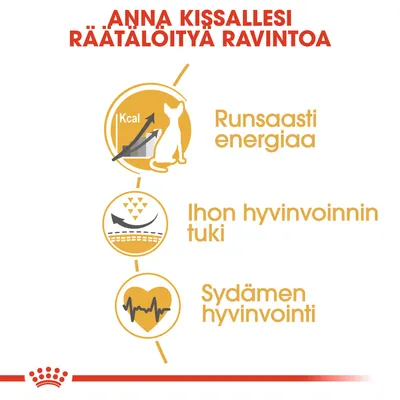 ANNA KISSALLESI RÄÄTÄLÖITYÄ RAVINTOA. Runsaasti energiaa, ihon hyvinvoinnin tuki, sydämen hyvinvointi.