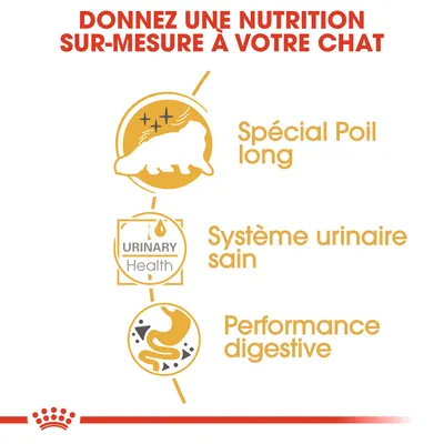 Donnez une nutrition sur-mesure à votre chat : Spécial Poil long, Système urinaire sain, Performance digestive, URINARY Health.