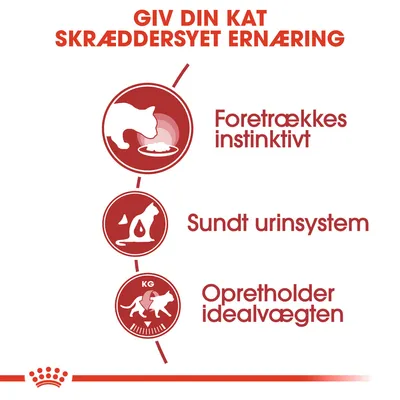 GIV DIN KAT SKRÆDDERSYET ERNÆRING. Foretrækkes instinktivt. Sundt urinsystem. Opretholder idealvægten.