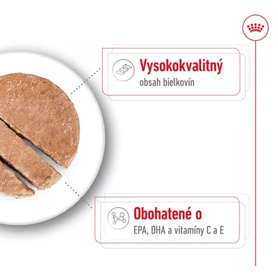 Vysokokvalitný obsah bielkovín. Obohatené o EPA, DHA a vitamíny C a E.