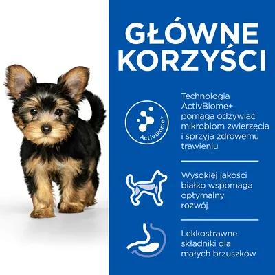 Główne korzyści: technologia ActivBiome+ wspiera mikrobiom i trawienie, wysokiej jakości białko wspomaga rozwój, lekkostrawne składniki dla małych brzuszków.
