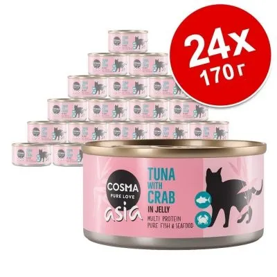 Икономична опаковка Cosma Asia в желе 24 x 170 г